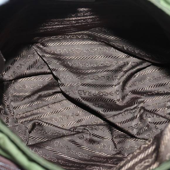 PRADA Shoulder Bag Nylon Khaki Auth bs16163 - Picture 9 of 16